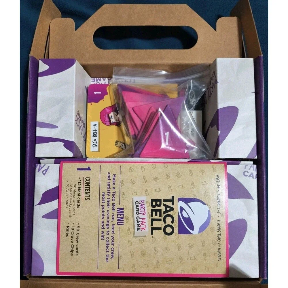 2021 Taco Bell Party Pack Card Game Ravensburger New In Open Box Items Sealed